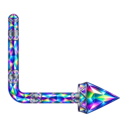 Prism rainbow arrow