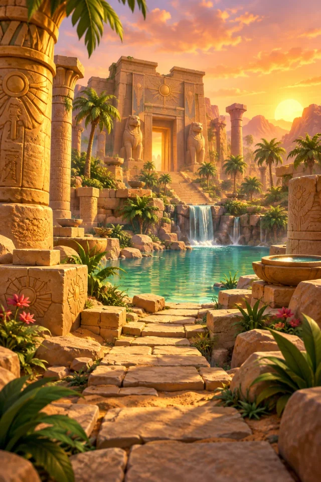 Golden Ruins landscape